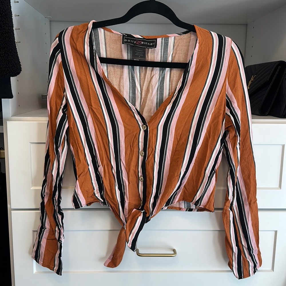 Long sleeve crop top